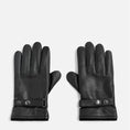 Load image into Gallery viewer, Black Premium Leather lined Leather Gloves Motorcycle Rider Biker Work
