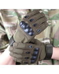 Load image into Gallery viewer, Army Military Combat Hunting Shooting Tactical Hard Knuckle Full Finger Gloves
